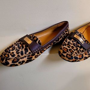 Coach Leopard Haircalf Loafers